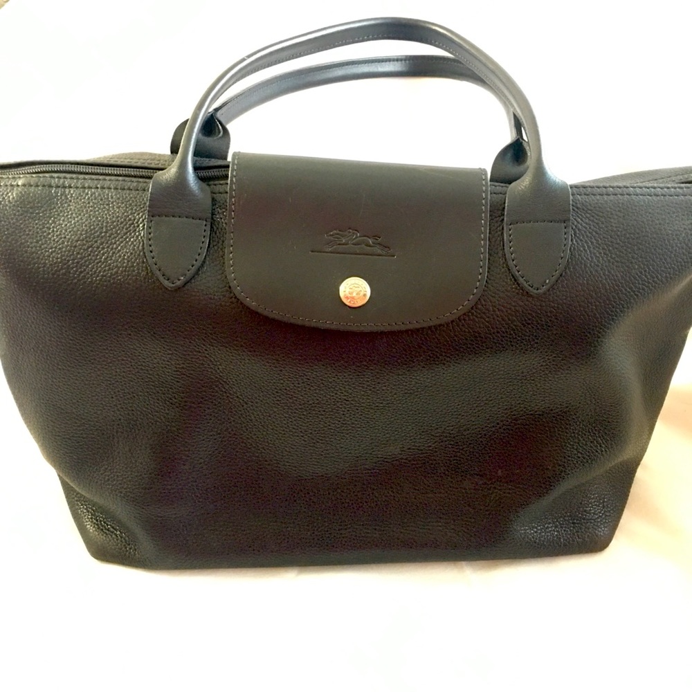Longchamp Leather Bag in Black